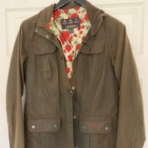 Barbour Liberty Print Lined Wax Jacket US size 4.